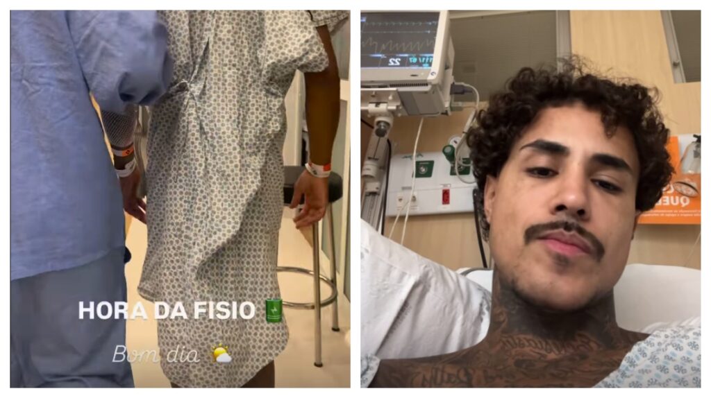 Após perfurar pulmão em acidente de moto, MC Livinho é internado na UTI e inicia fisioterapia