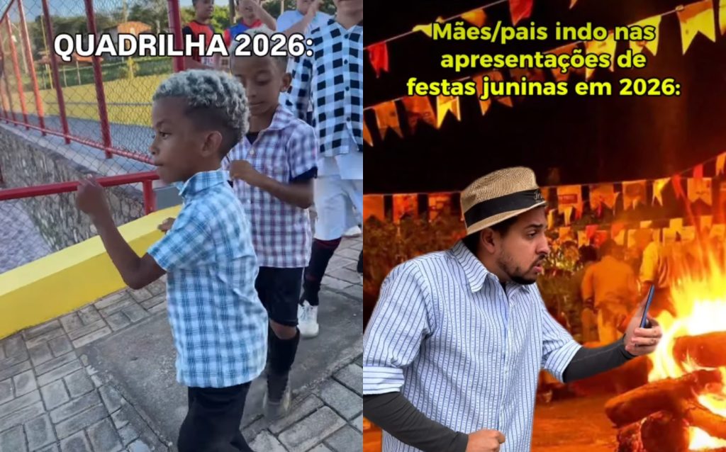 ‘Olha a aura… é mentira!’: Dancinhas de TikTok e remixes de funk invadem quadrilhas escolares