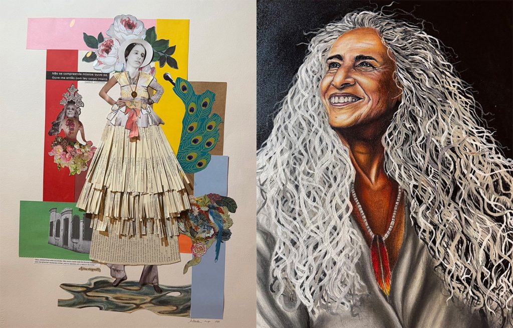Maria Bethânia é retratada com ares de divindade em exposição na Bahia
