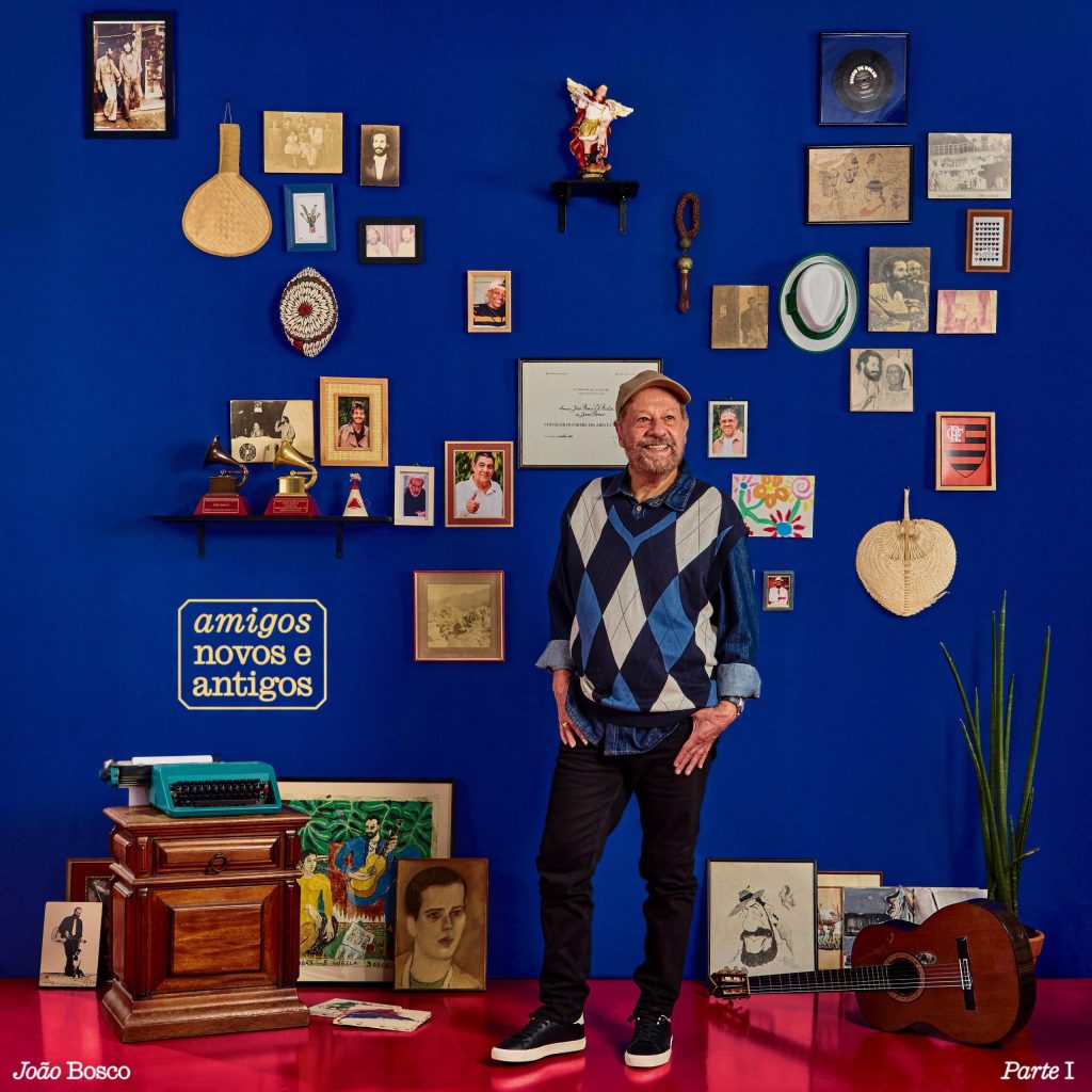 João Bosco apresenta a capa do álbum em que faz feats com Cesar Camargo Mariano, Mart’nália e Zeca Pagodinho