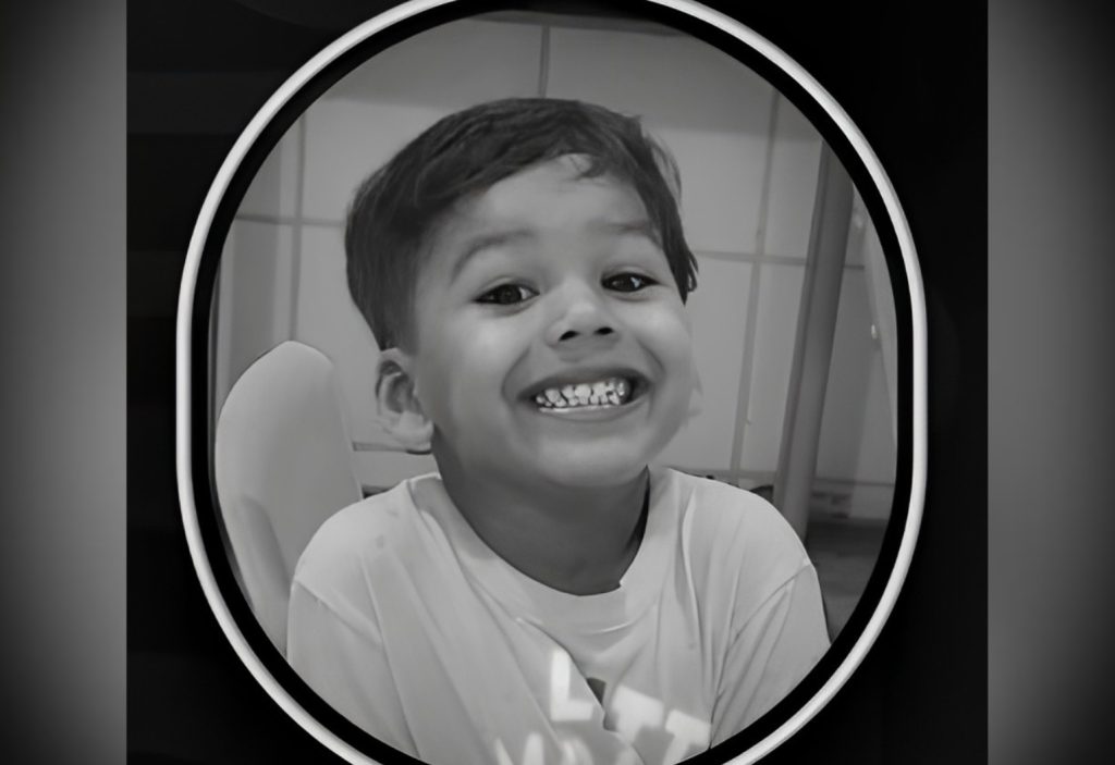 Família faz homenagem a menino de 5 anos que morreu após choque elétrico em praia no TO; VÍDEO